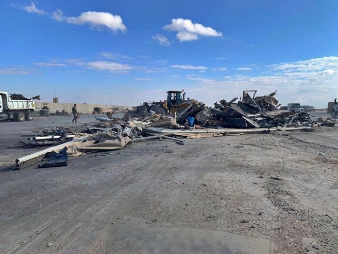 به‌ وێنه‌.. دیمه‌نی بنكه‌ی سه‌ربازی عه‌ین ئه‌سه‌د دوای مووشه‌كبارانه‌كه‌ی ئێران